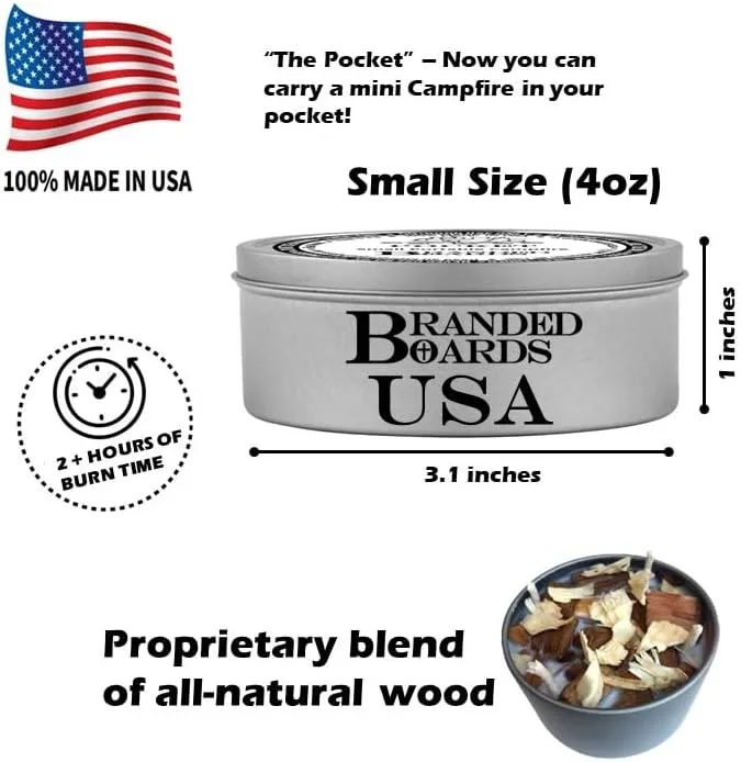 | Made in USA | Portable Mini Bonfire Campfire in a Can | Reusable & up to 5 Hours of Burn Time | Picnics Parties S'Mores Gifts Bushcraft Camping Survival Emergencies