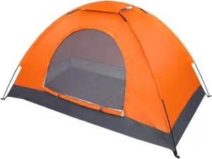 1-Person Dome Tents for Camping, Lightweight Portable Backpacking Tent, Small Easy Set Up Outdoor Camping Hiking Tent,Outdoor Tent for Backpacking,Hiking Camp Tent, Orange