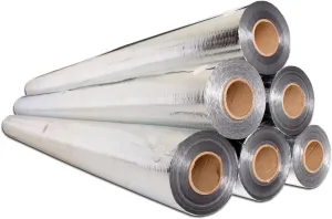 1000 sqft Radiant Barrier Attic Insulation Aluminum Foil Roll 1000 Square Ft 250 x 4 Feet Reflective Insulation Scrim Reinforced Backed Material Heat Barrier Attic House Wraps Tear Proof Strong 4x250
