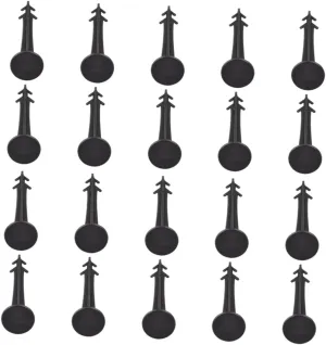 100Pcs Plastic Canopy Stakes Durable Tent Pegs for Camping Beach Gazebo Gardening Sturdy Ground Nails with Enhanced Grip for Secure Tarp Tent Fixation