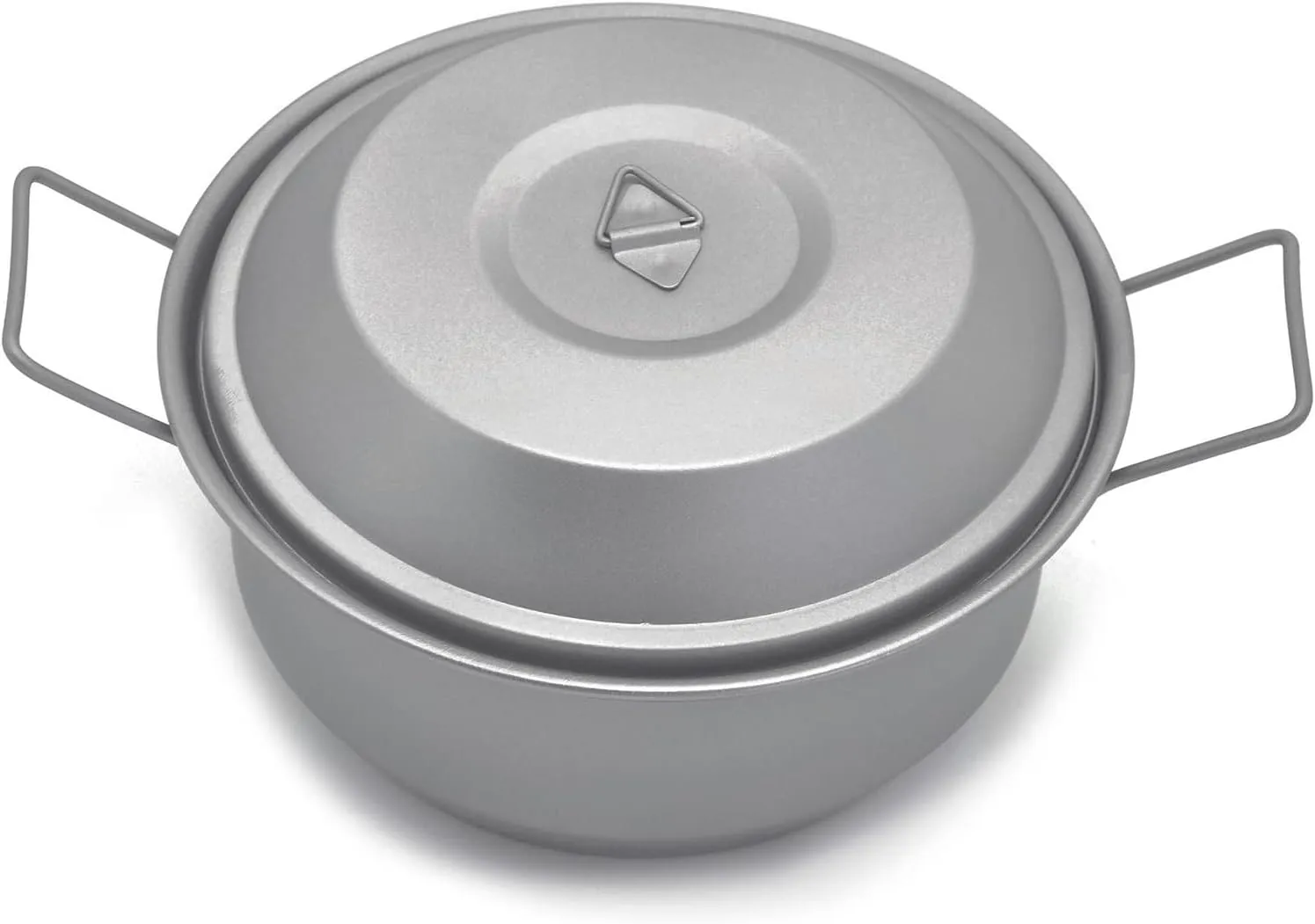 1100ml Titanium Pot with Lid and Foldable Handles Outdoor Camping Backpacking Cooking Pot Cookware
