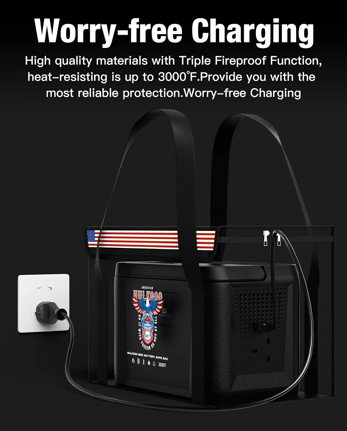 12V 100Ah LiFePO4 Lithium Battery Fireproof Safe Bag Large Capacity Explosion-Proof Container LiPO Guard Protective Case Waterproof Storage Box(14 * 9.5 * 7.8inch)
