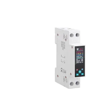 1P 50A Tuya Circuit Breaker LCD Energy Meter KWh Power Metering Timer Relay Remote Control Smart Life APP