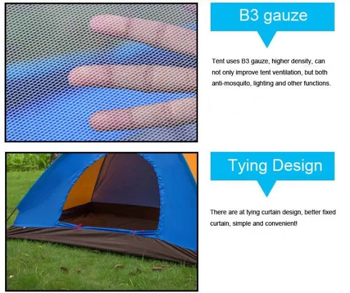 2 Man Tent in Zipper Bag - Lightweight & Easy to Install (200 X 150 X 110 Cm)