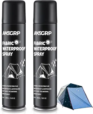 2 Pcs Waterproofing Spray for Tents Outdoor, Outdoor Water Shield 10.15 OZ Spray, Ideal Fabric Waterproofing Spray Offering Tent Camp Spray Protection, Camp Water Repellent