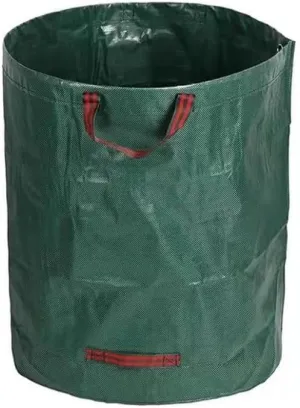 2pack Fallen Leaf Collection Bag, Foldable Courtyard Garbage Bags PP Waterproofing Reusable Horticultural Containers for Courtyard Camping Green 132 Gallon (500L)
