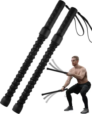 2PCS Weighted Ropeless Battle Ropes, Heave Duty Home Gym Battle Rope for Advanced Fitness Training, Portable Arm Exerciser Ropes for Strength Building, Durable Core Strength Arm Muscle Builder Ropes