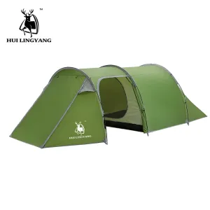 3-4 person green camping tent