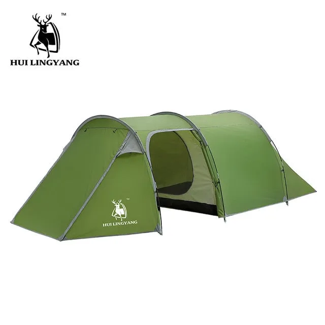 3-4 person green camping tent