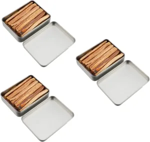 3 Sets Kiln Dried Wood Sticks for Outdoor Camping Firelighter Starter Logs for BBQ Natural Firewood for