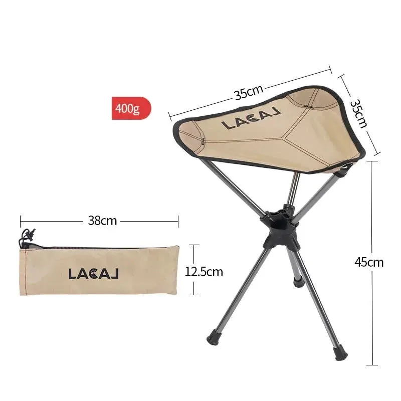 360 Safe payments Alloy Stool Triangle Lightweight Degree Swivel Camping Chair Rotating Limited edition