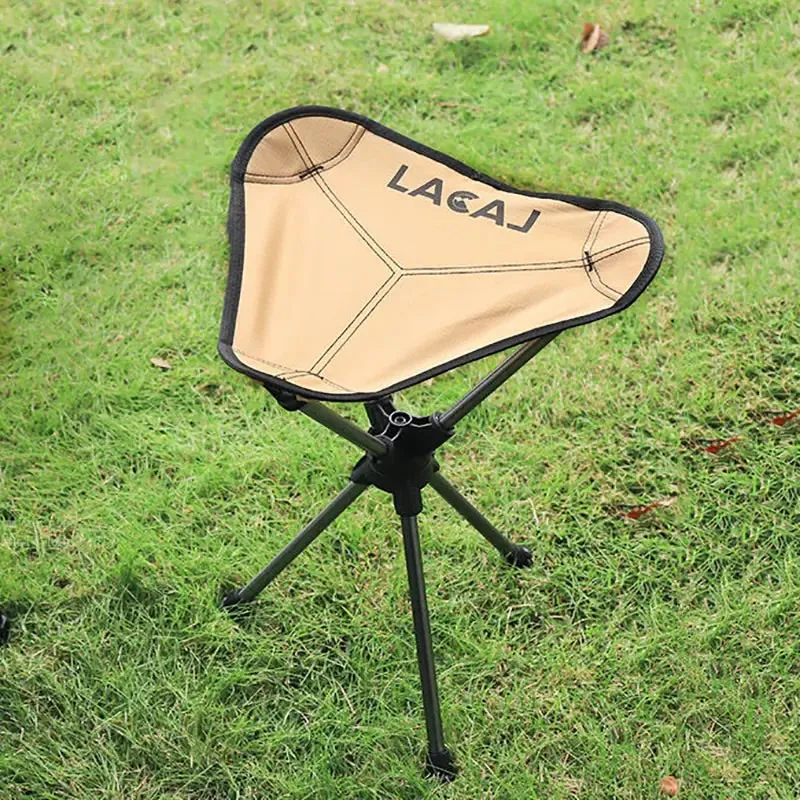 360 Safe payments Alloy Stool Triangle Lightweight Degree Swivel Camping Chair Rotating Limited edition