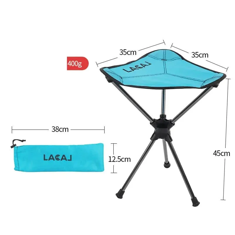 360 Safe payments Alloy Stool Triangle Lightweight Degree Swivel Camping Chair Rotating Limited edition