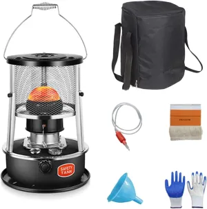 4.5L Non Electric Emergency Space Heaters,Portable Kerosene Stove Heater,Height Adjustable,for Ice Fishing Hiking Survival Emergency Patio