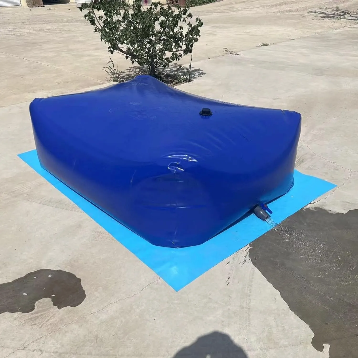500 Gallon Water Tank, Light Weight Small Size Watertight, and Can Be Used Repeatedly, Bladder Tank for Drought Resistance, Fire Prevention, Emergency Water (Size : 80 * 43 * 34cm)