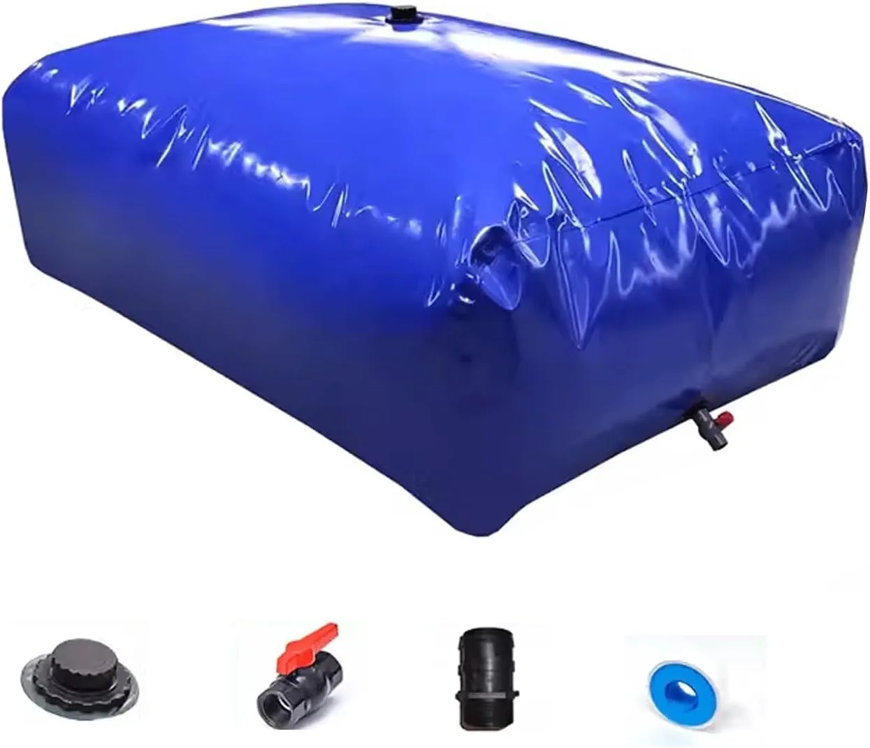 500 Gallon Water Tank, Light Weight Small Size Watertight, and Can Be Used Repeatedly, Bladder Tank for Drought Resistance, Fire Prevention, Emergency Water (Size : 80 * 43 * 34cm)