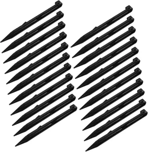 50pcs Heavy Duty Plastic Tent Stakes Durable Anchoring Pegs for Camping Gardening Landscaping and Beach Use Lightweight and Portable Ground Anchors for Tarp and Sunshade