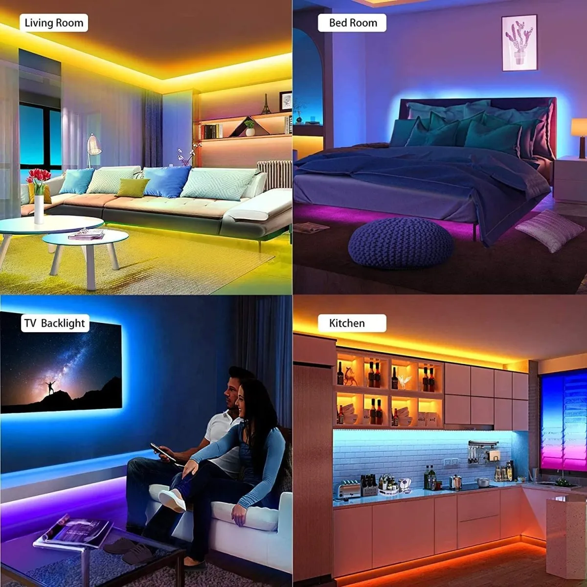 5M LED Strip Light Kit | Waterproof RGB Rope Light with App & Remote Control