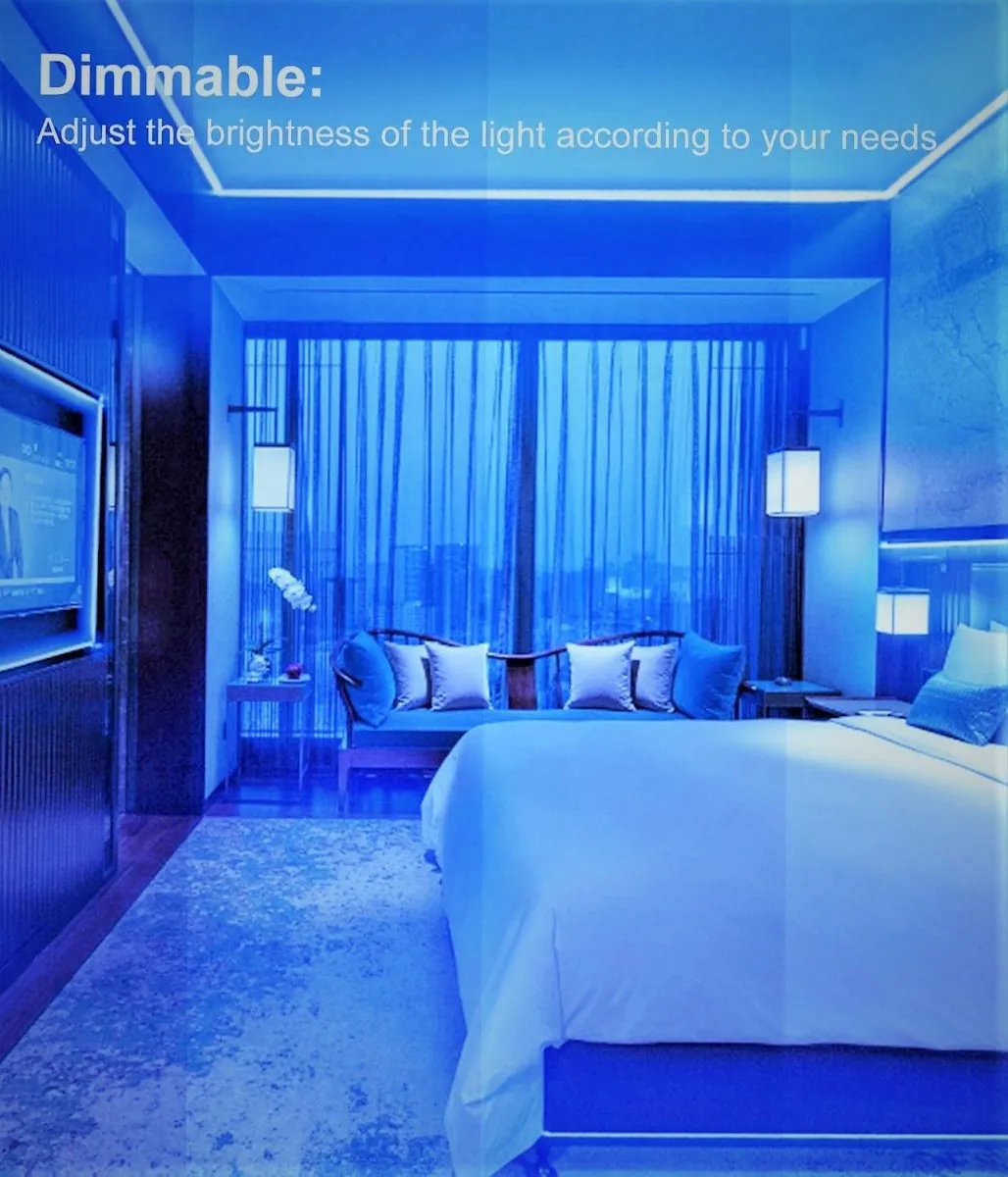 5M LED Strip Light Kit | Waterproof RGB Rope Light with App & Remote Control