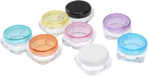 64Pcs Flat Bottom Cream Sample Boxes Lip Gloss Containers for Cosmetics Storage