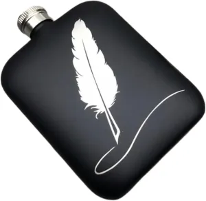6Oz Small Flasks Stainless Steel Flasks for Liquor for Men Flasks with Funnel for Wedding Party Birthdays Travel Flasks(C)