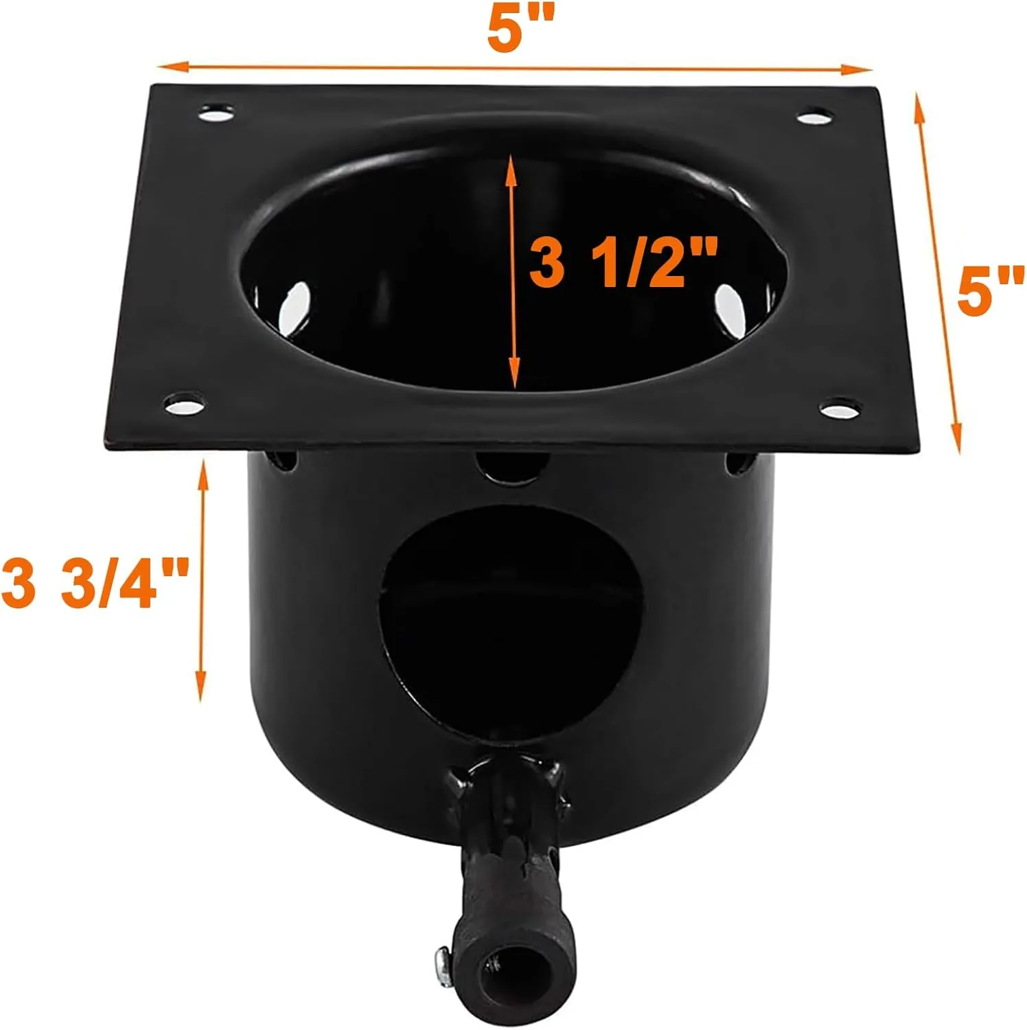 74254 Fire Burn Pot for Austin XL Pit Boss Parts,Pit Boss Pro SER 820-PS1 (Lowes),Traeger Fire Pot Replacement Traeger Ironwood 885, for Traeger,Most Pit Boss & Camp Chef Pellet Grills,Porcelain Steel