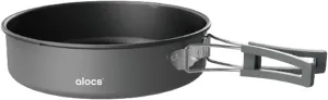 7in Camping Frying Pan Aluminum Alloy Camping Cookware with Folding Handle for Camping Picnic Hiking