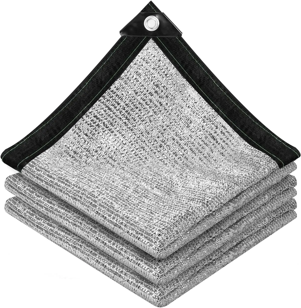 85% Aluminet Shade Cloth - Reflective Aluminium Shade Netting Sun Shade Cover with Grommets for Cars, Dogs, Outdoor, RV, Patio, Indoor (6x20FT)