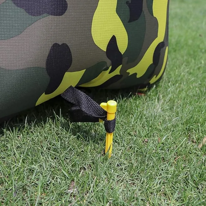 8pcs Outdoor Camping Tent Stakes Pegs Pins Trip Plastic Tent Nails Yellow Tent Accessories