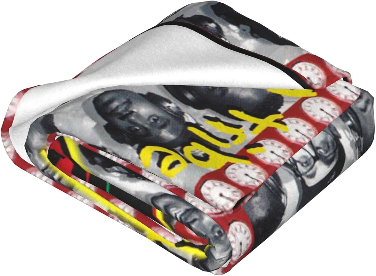 A Tribe Rapper Called Music Quest Band Fleece Throw Blanket Flannel Air Conditioning Quilt for Couch Camping Travel 80"x60"