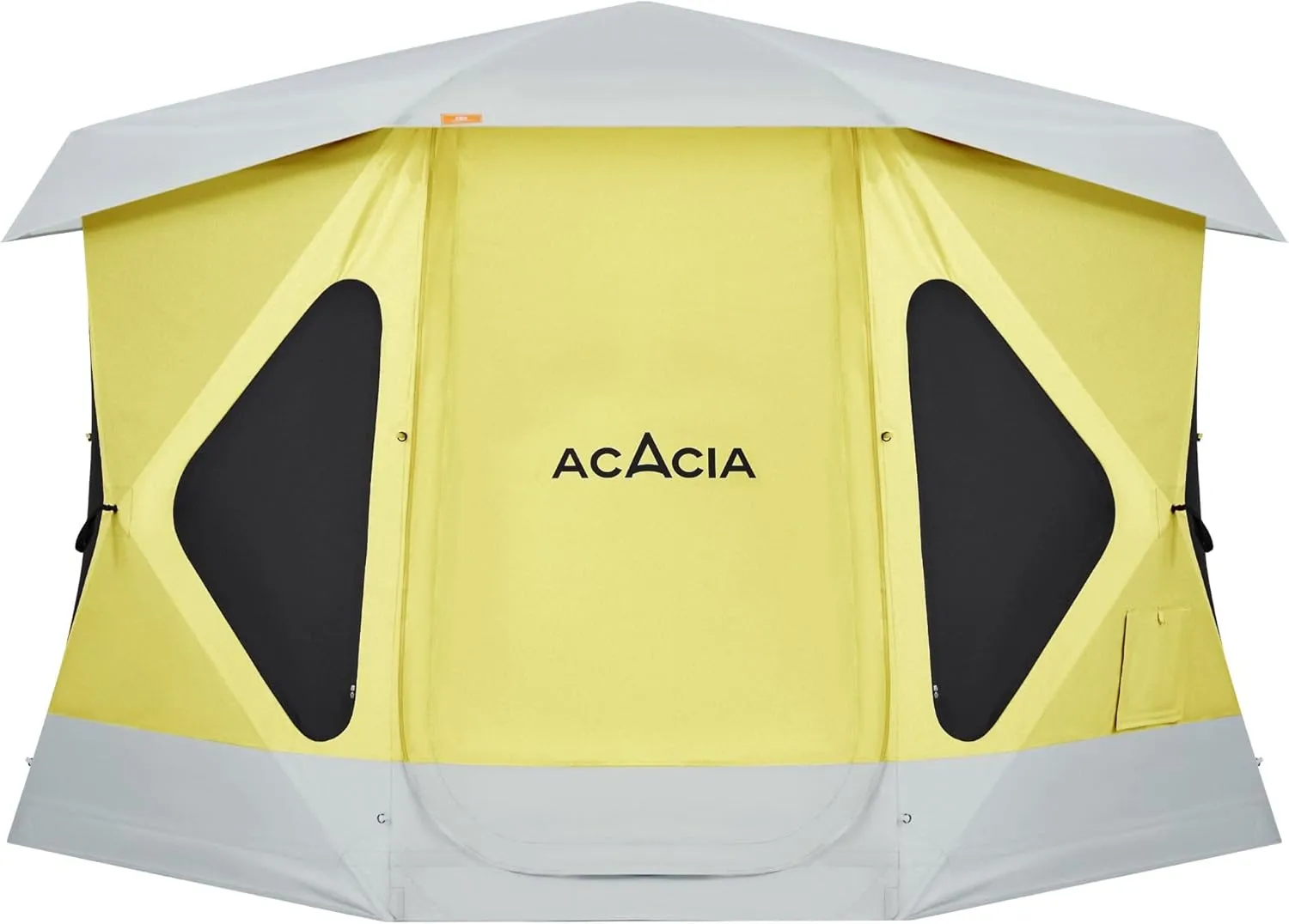 ACACIA Space Camping Tent XL, 4-6 Person Large Family Tent with 6'10'' Height, 2 Doors, 8 Windows, Waterproof Pop Up Easy Setup Hub Tent with Rainfly, Footprint for Car Camping, Glamping, Sunrise