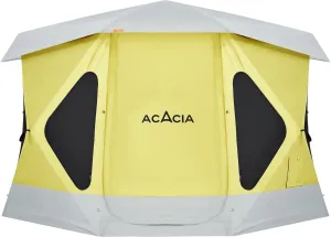 ACACIA Space Camping Tent XL, 4-6 Person Large Family Tent with 6'10'' Height, 2 Doors, 8 Windows, Waterproof Pop Up Easy Setup Hub Tent with Rainfly, Footprint for Car Camping, Glamping, Sunrise