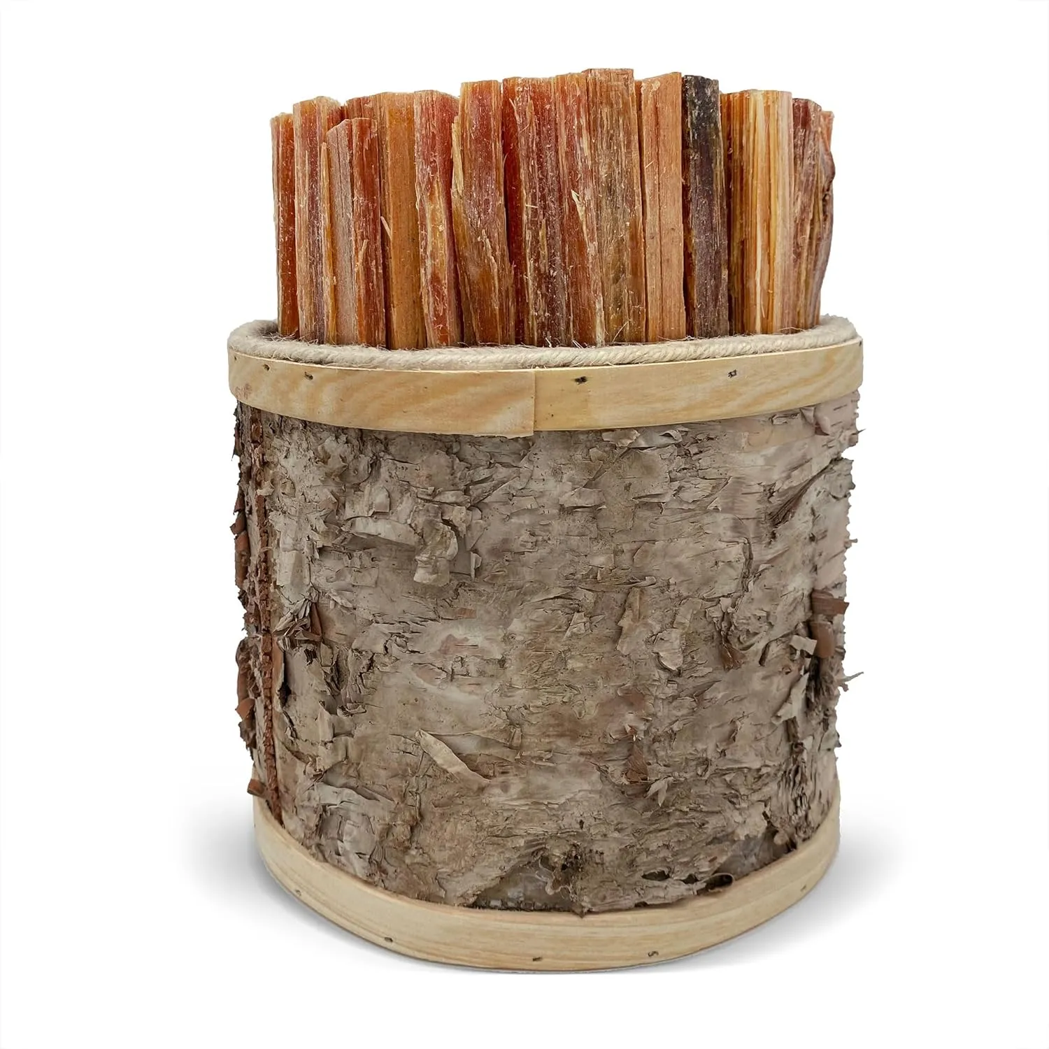 All-Natural Pine Wood Fatwood Firestarter for Fireplace, Chimeneas, Grill or Pellet and Wood Stoves, 5-Pound Birch Bucket