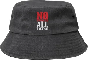 All Trash No Trailer Woman's Mans Fisherman Hat Sun Hat