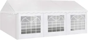 AMERICAN PHOENIX Party Tent 20x20 ft Heavy Duty Canopy Shelter for Wedding Event Fair with Fire Retardant Roof with Sidewalls and Windows White (20x20 - PE)