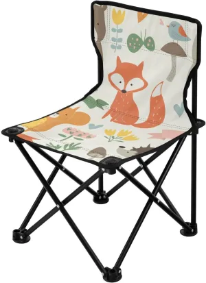 Animals Cute Compact Camp Chairs Ultra Lightweight Backpack Chair Includes Carry Bag Hiking Chairs Backpacking Ultralight for Camping Picnic
