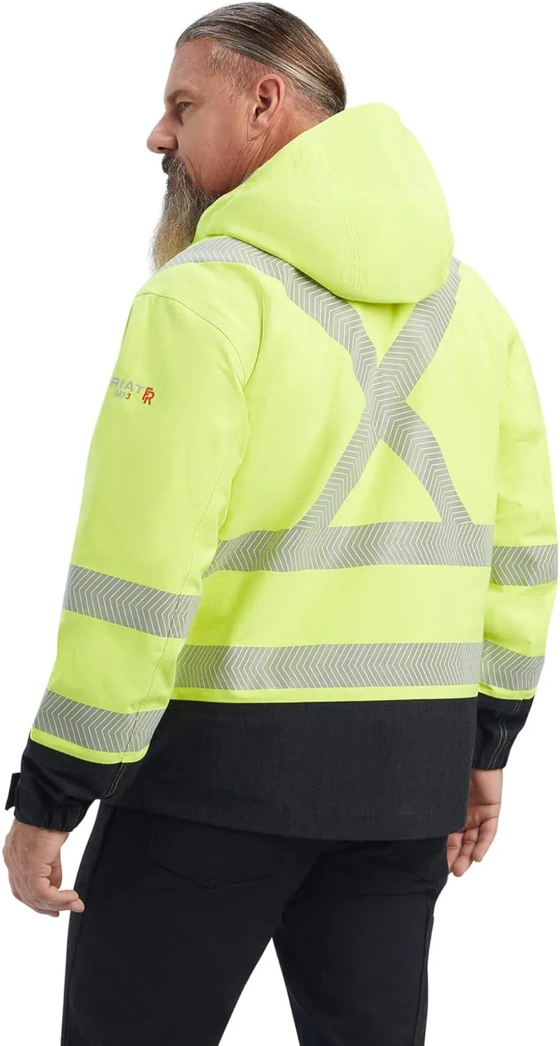 Ariat Men's FR Hi-Vis Hooded Waterproof Jacket