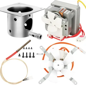 Auger Motor,Grill Induction Fan Kit, Fire Burn Pot and Hot Rod Ignitor,Traeger Parts Replacement Traeger Grill Parts for Pit Boss Grill Parts and Auger Motor for Traeger Grill,Traeger Fan Ignitor Kit