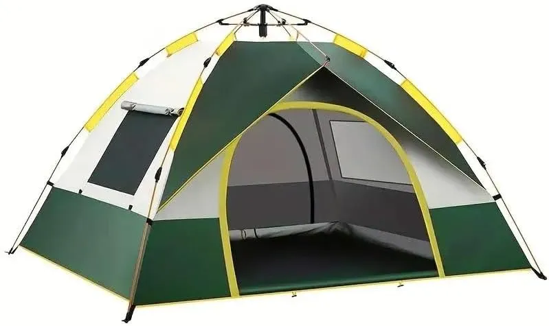 Automatic Pop Up Camping Tent, 3-4 Person, Quick Setup, Outdoor