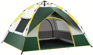 Automatic Pop Up Camping Tent, 3-4 Person, Quick Setup, Outdoor