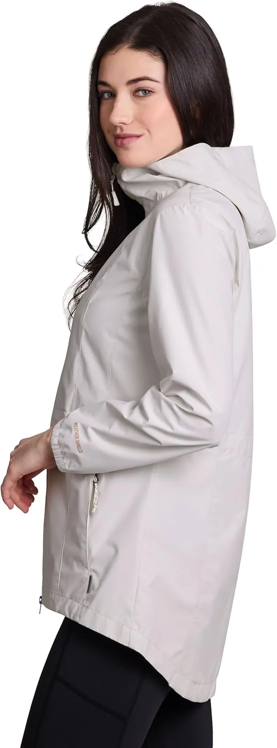 Avalanche Women's Casual Hooded Soft Shell Lightweight Rain Jacket With Pockets