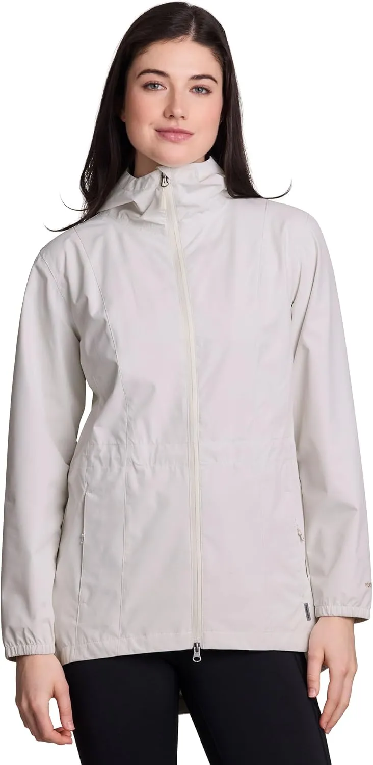 Avalanche Women's Casual Hooded Soft Shell Lightweight Rain Jacket With Pockets