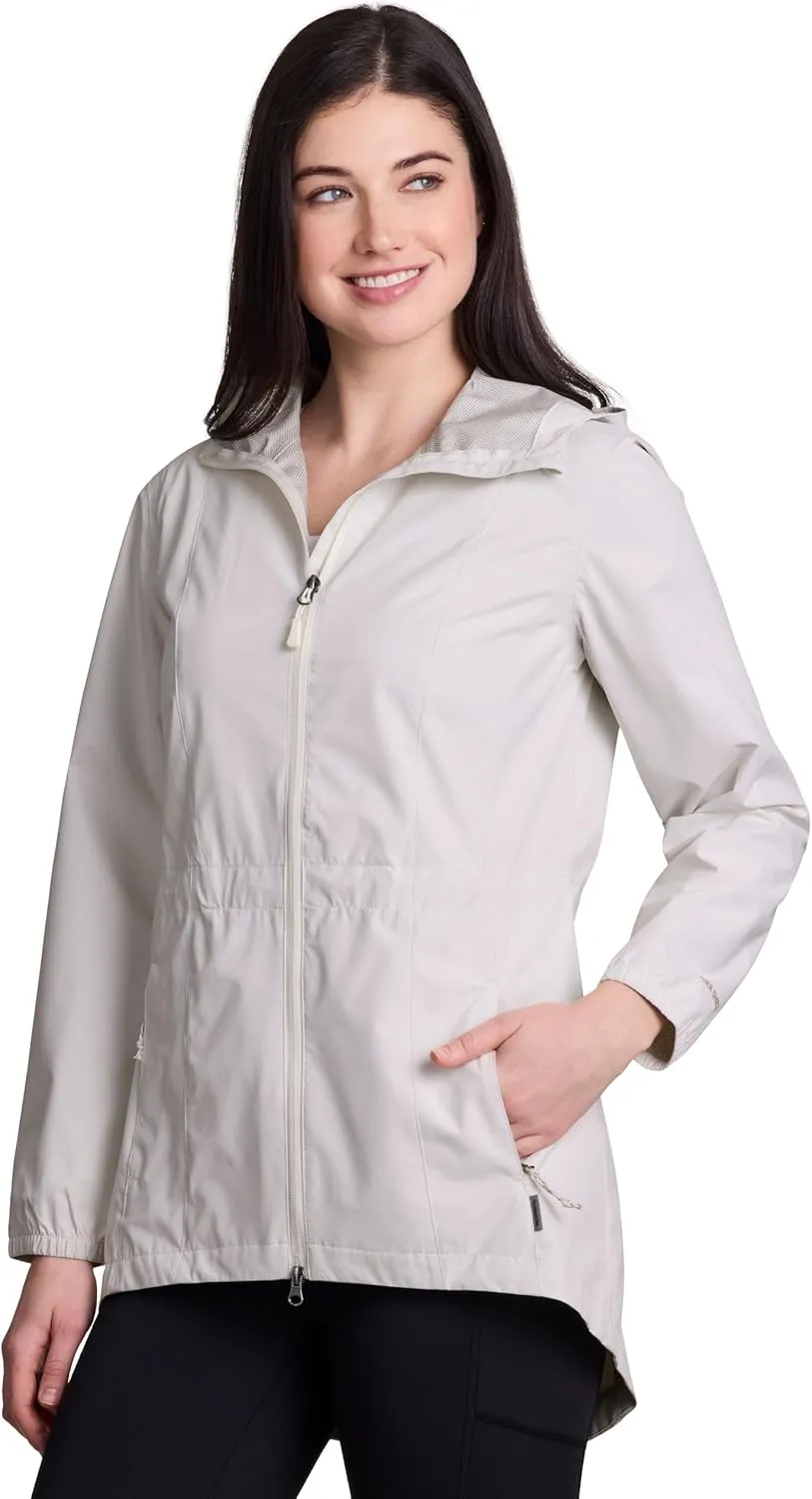 Avalanche Women's Casual Hooded Soft Shell Lightweight Rain Jacket With Pockets