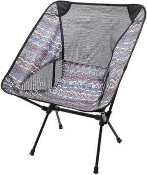 Backpacking Chair Breathable Mesh Design Camping Chair, Ultra-Light Aviation Aluminum Alloy Folding Chair, Beach Chair with Carrying Bag Foldable Chair