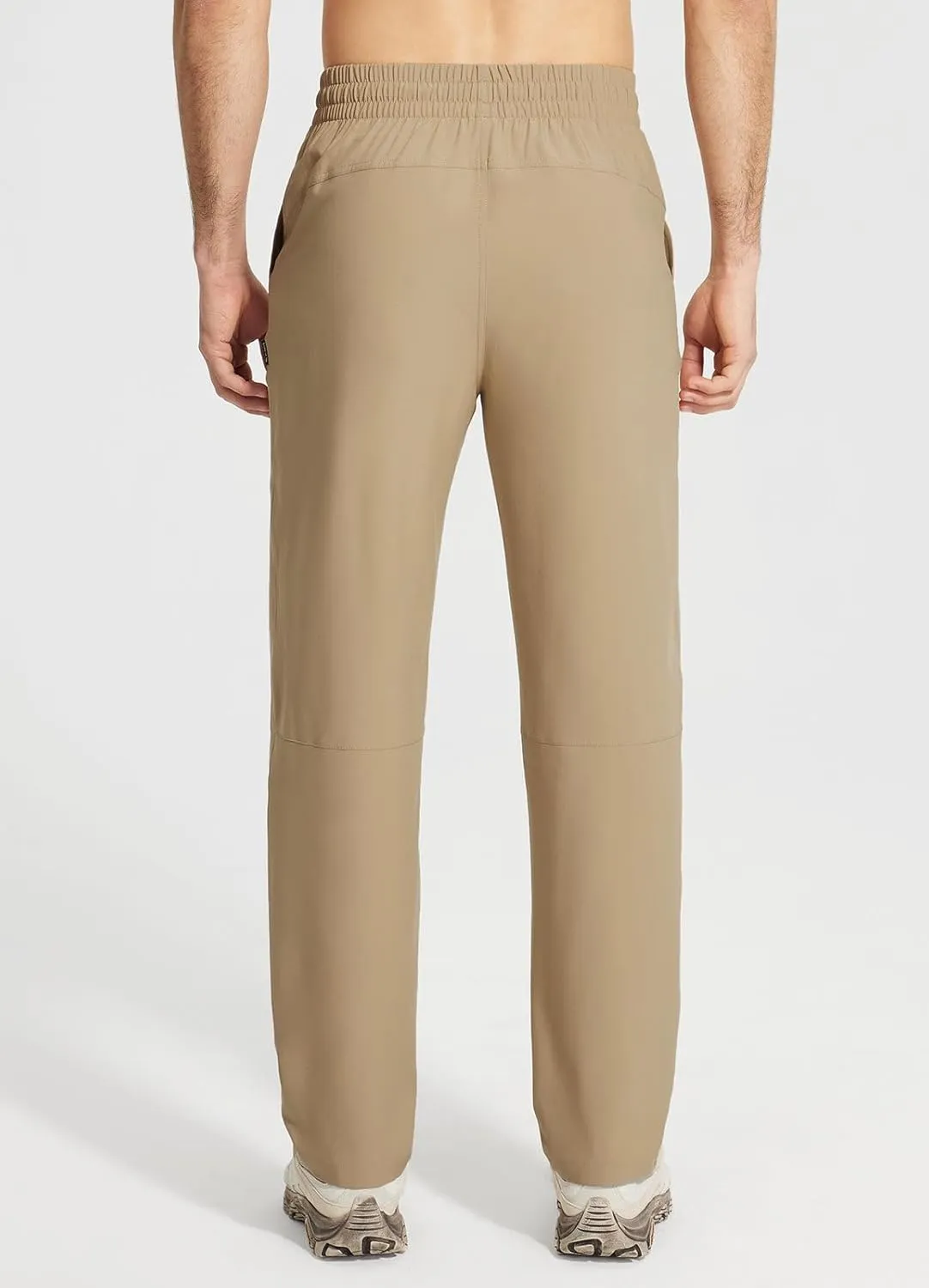 baleaf Men's Hiking Pants Quick Dry Water Resistant Lightweight Elastic Waist Outdoor Cargo Sweatpants with Zip Pockets