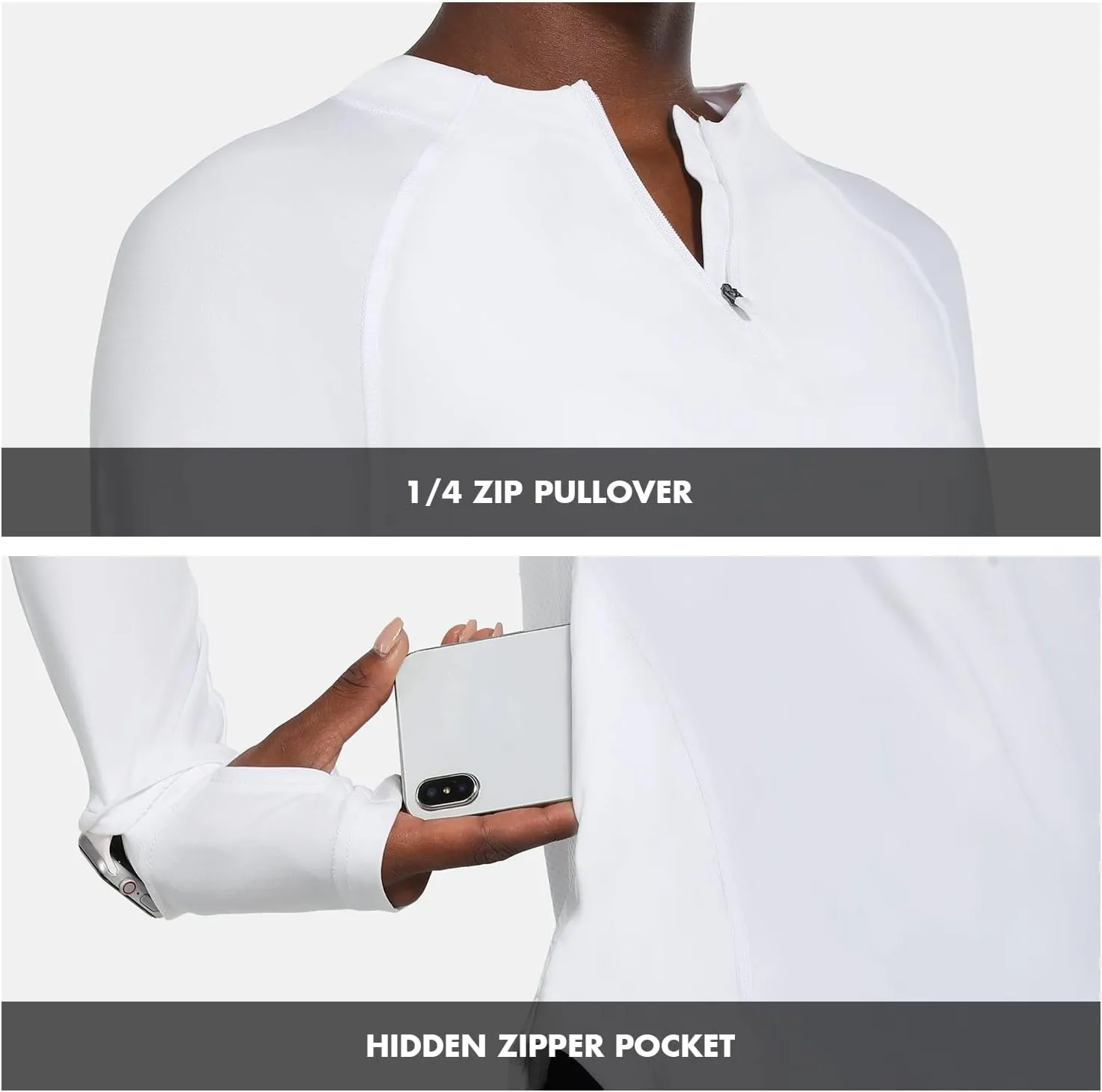 baleaf Women's Long Sleeve Running Shirts Quick Dry Lightweight Pullover Workout Tops Athletic T-Shirts Moisture Wicking