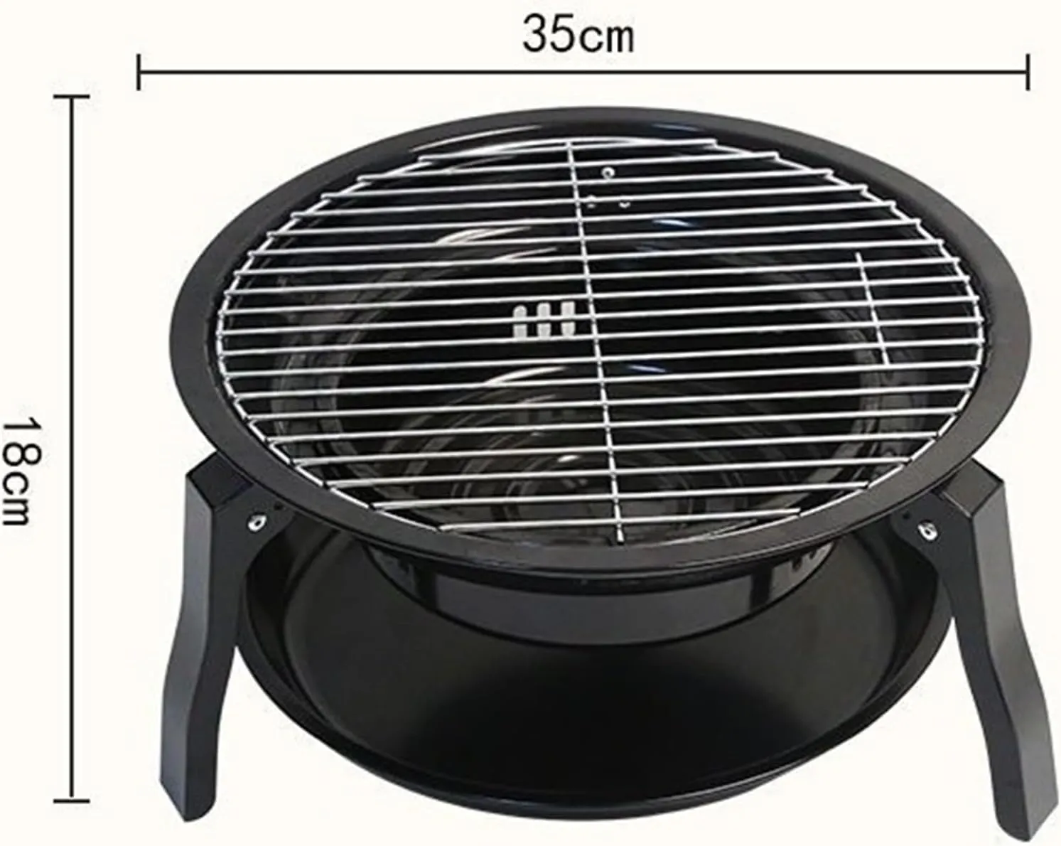 Bbq Grill Cold Rolled Steel Portable Barbecue Grill Charcoal Stove For Home Party Outdoor Camping