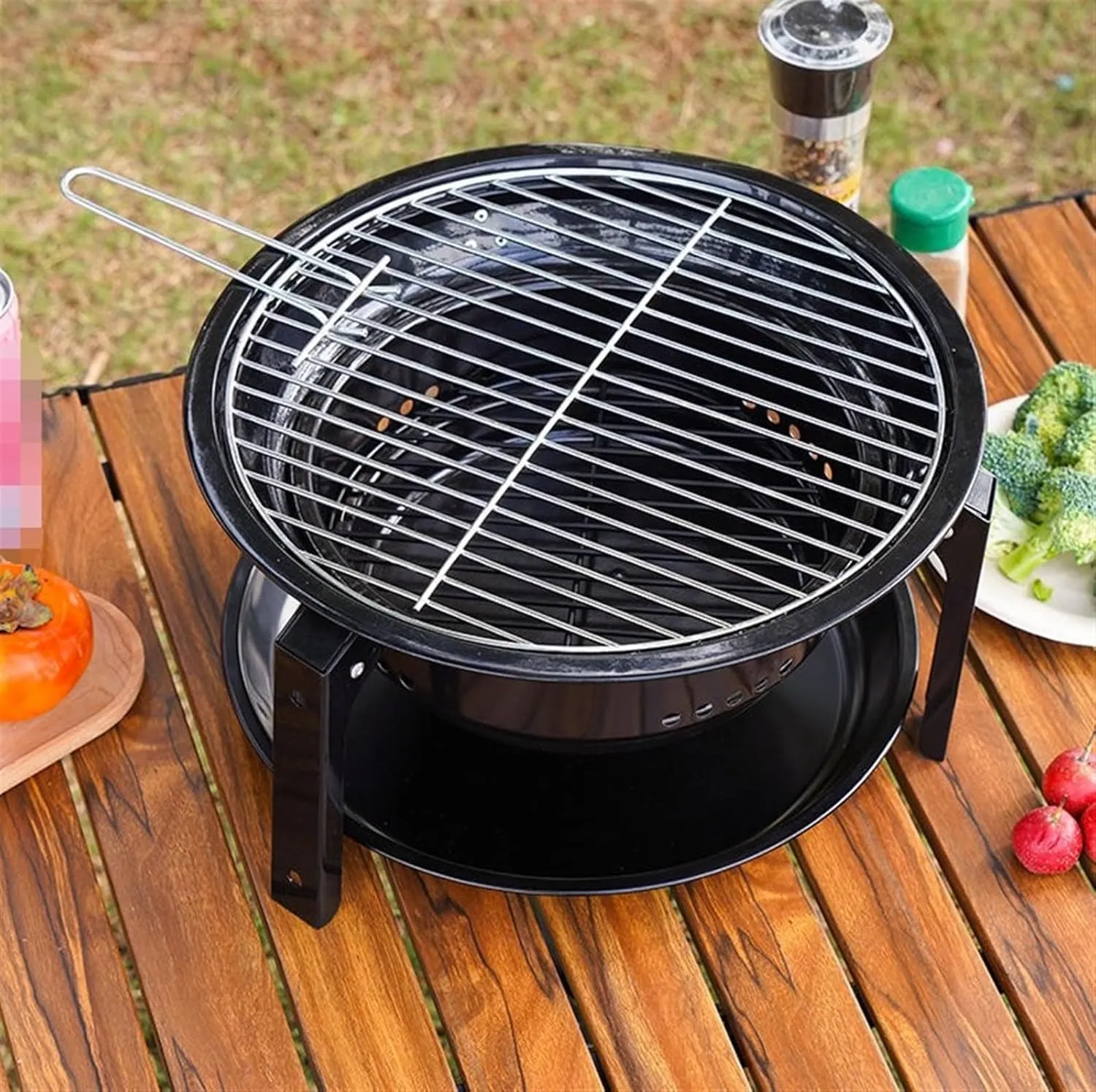 Bbq Grill Cold Rolled Steel Portable Barbecue Grill Charcoal Stove For Home Party Outdoor Camping