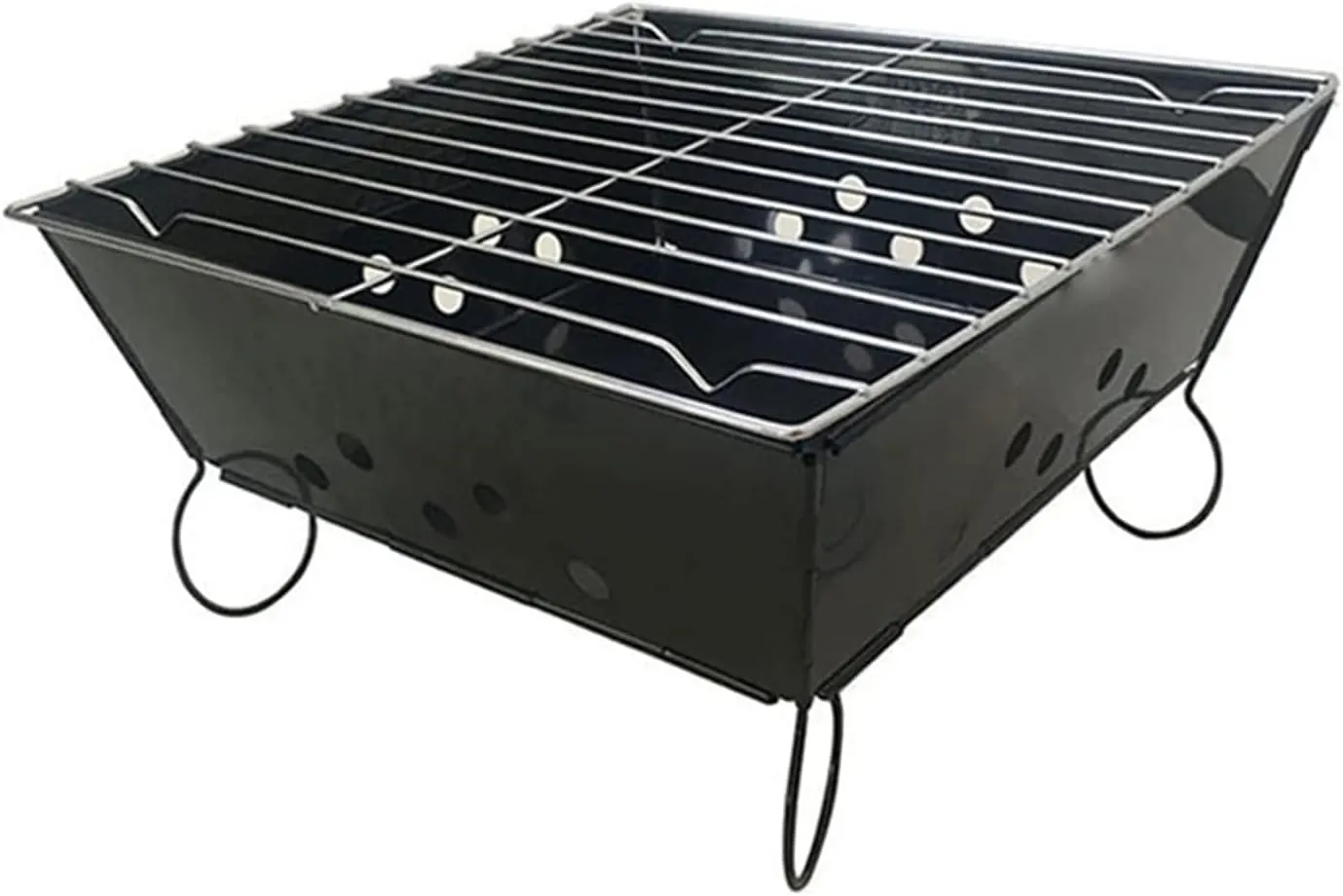 BBQ Grill Outdoor Gas grill Outdoor Folding Charcoal Grill Barbecue Tools Portable BBQ Camping Grill Detachable Bonfire Grill Stove Camping Hiking Accessory
