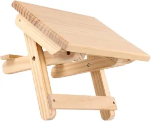 BESPORTBLE 1pc Wooden Folding Stool Compact Portable Foldable Taboret for Use Lightweight Fishing Chair for Picnics Parks and Travel Light Yellow